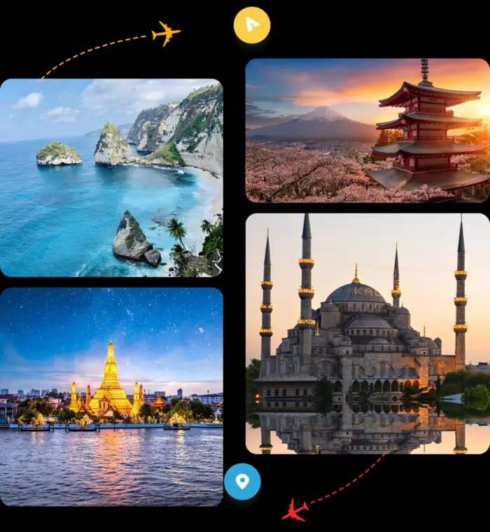 Travel collage